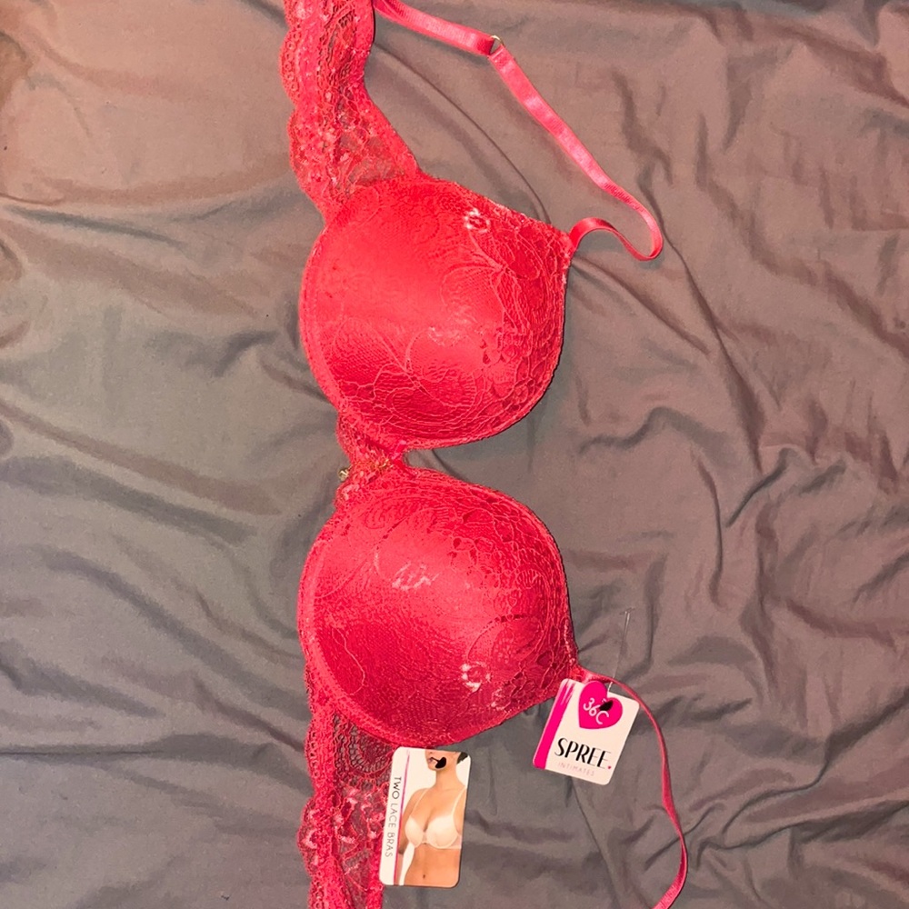 Brand new pink slight push up bra 36c with tags
